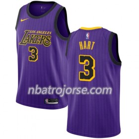 Män Los Angeles Lakers Tröja Josh Hart 3 2018-19 Nike City Edition Lila Swingman